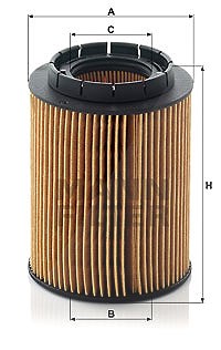 Mann-filter Ölfilter [Hersteller-Nr. HU932/6x] von MANN-FILTER