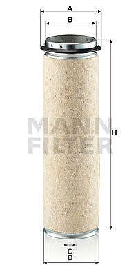 Mann-filter Sekundärluftfilter [Hersteller-Nr. CF1200] von MANN-FILTER