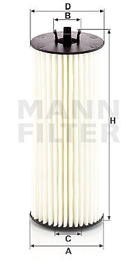 Mann-filter Ölfilter [Hersteller-Nr. HU6008/1Z] für Mercedes-Benz von MANN-FILTER