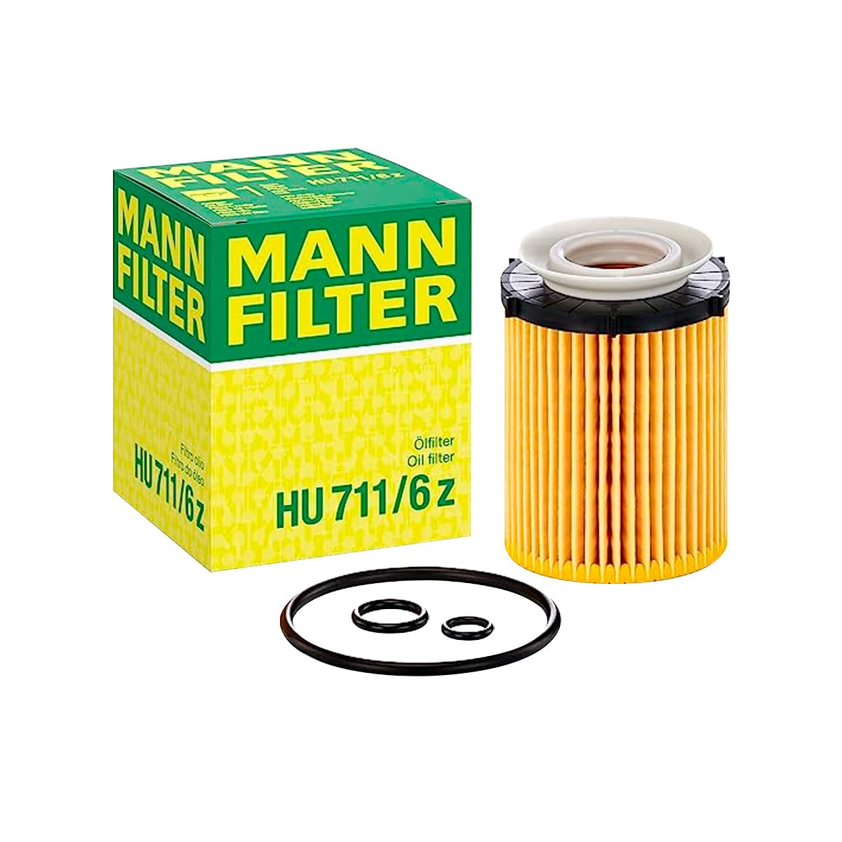 MANN-FILTER HU 711/6 z Ölfilter – Ölfilter Satz mit Dichtung / Dichtungssatz – Für PKW von MANN-FILTER