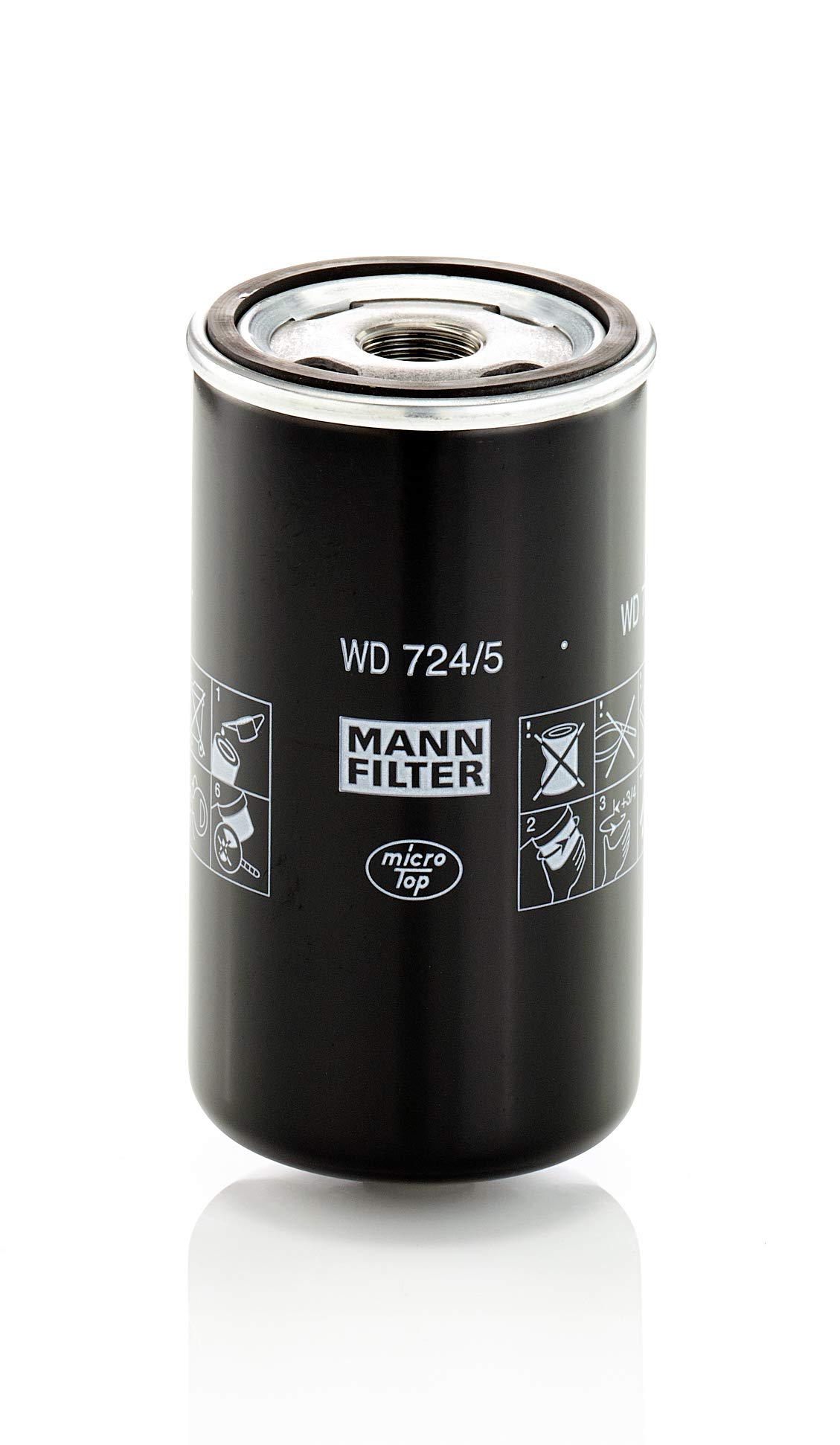 MANN-FILTER WD 724/5 Hydraulikfilter – Für Industrie, Land- und Baumaschinen von MANN-FILTER