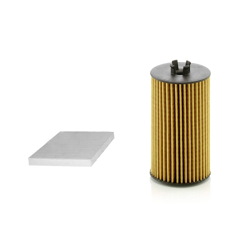 Original MANN-FILTER Innenraumfilter CUK 24 003 – Pollenfilter mit Aktivkohle – Für PKW & Original MANN-FILTER Ölfilter HU 6019 z – Ölfilter Satz mit Dichtung/Dichtungssatz – Für PKW von MANN-FILTER