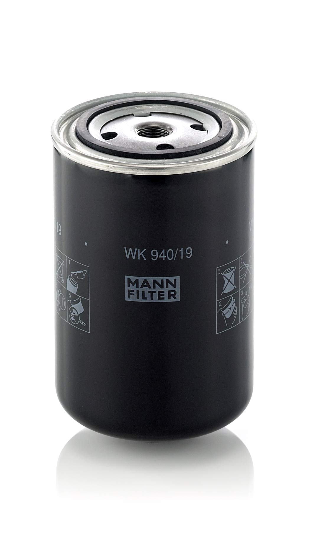 MANN-FILTER WK 940/19 Kraftstofffilter – Für Nutzfahrzeug von MANN-FILTER