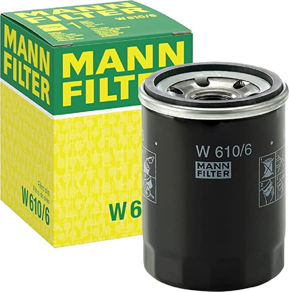 Original MANN-FILTER Ölfilter W 610/6 – Für PKW und Nutzfahrzeuge, 5er Pack von MANN-FILTER