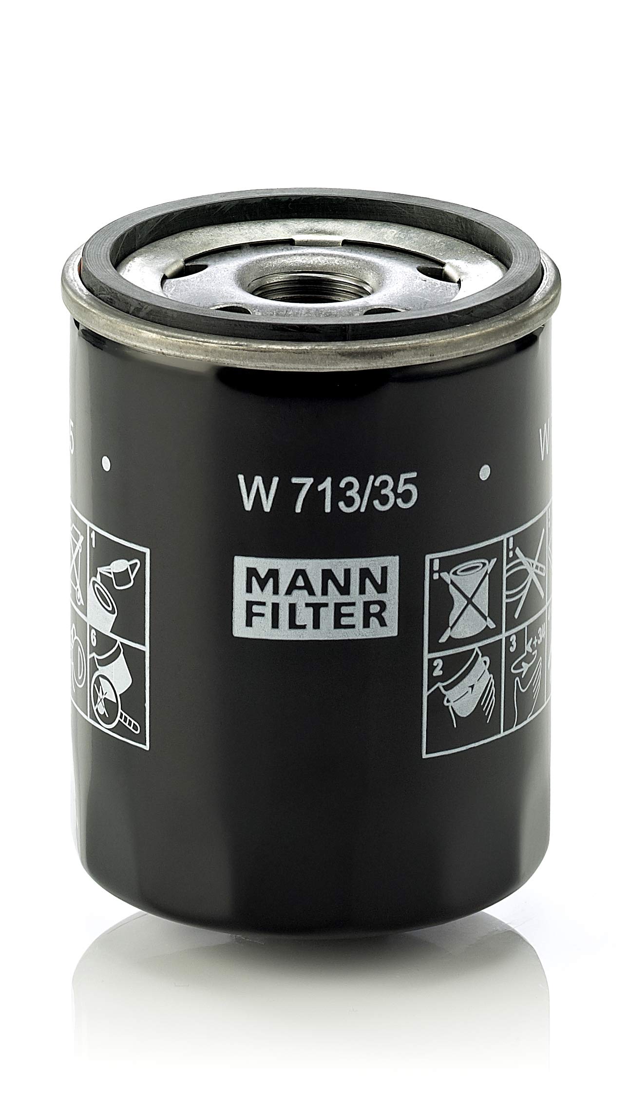 MANN-FILTER W 713/35 - Schmierölwechselfilter Ölfilter – Für PKW von MANN-FILTER