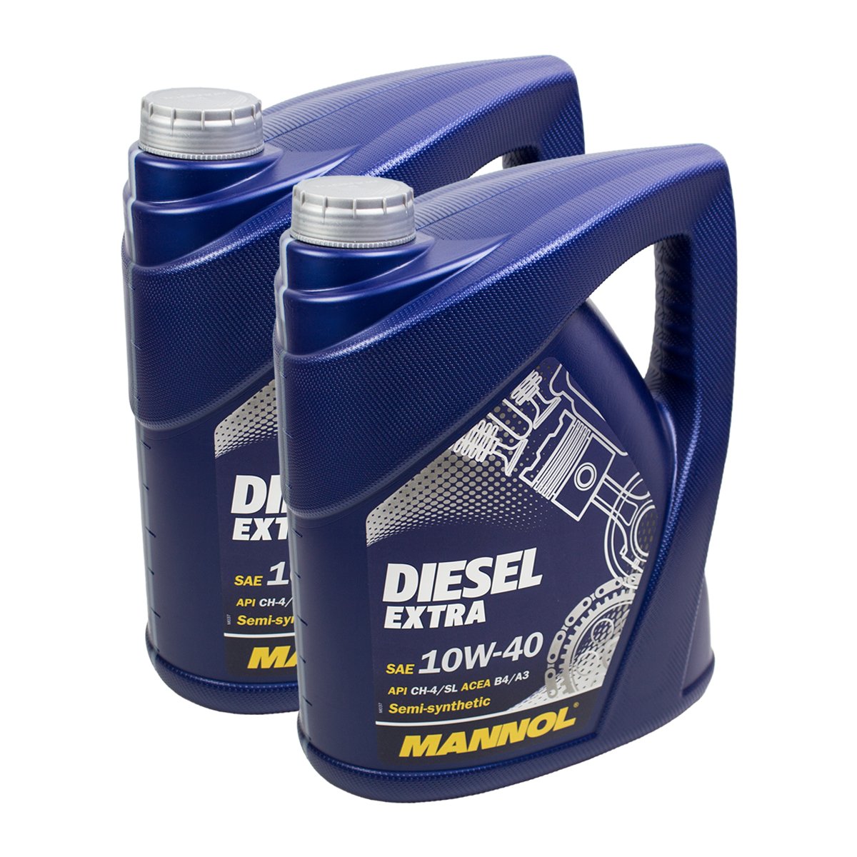 2X MANNOL MN7504-5 Diesel Extra 10W-40 Motoröl API CH-4/SL 5L von MANNOL_bundle