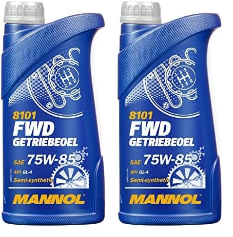 1 Liter Original MANNOL Getriebeöl FWD Getriebeoel 75W-85 API GL 4 (Packung mit 2) von MANNOL