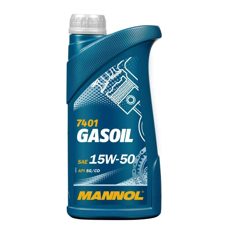 1 Liter Original MANNOL Motoröl Gasoil 15W-50 API SG/CD Engine Oil Öl von MANNOL