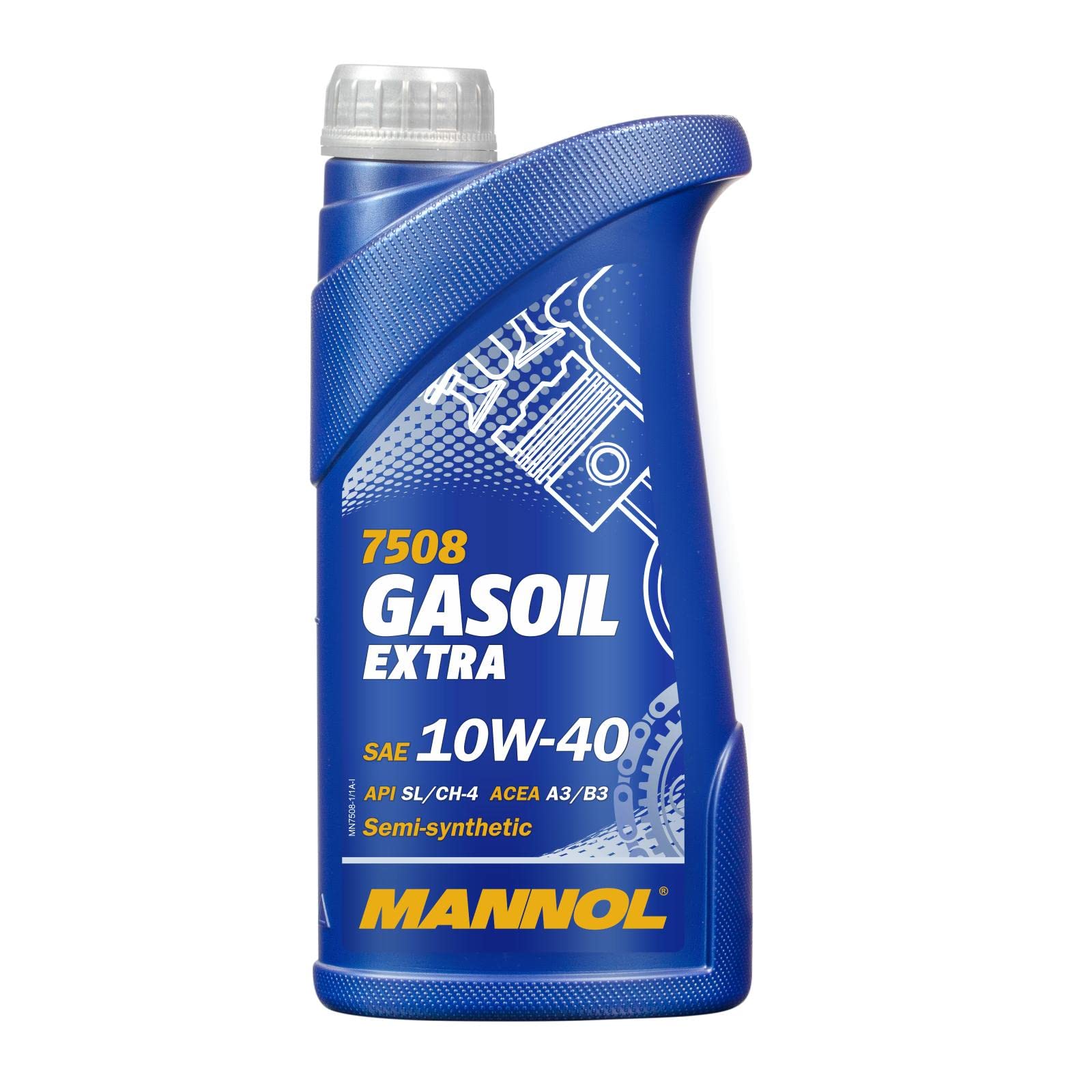 1 Liter Original MANNOL Motoröl Gasoil Extra 10W-40 API SL/CF Engine Oil Öl von MANNOL