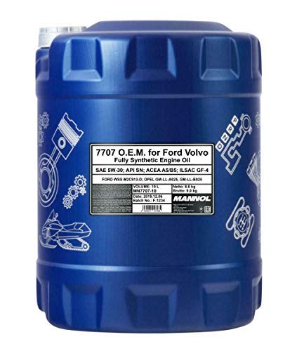 10 Liter, MANNOL 7707 5W-30 ACEA A5 B5 MOTORÖL von MANNOL