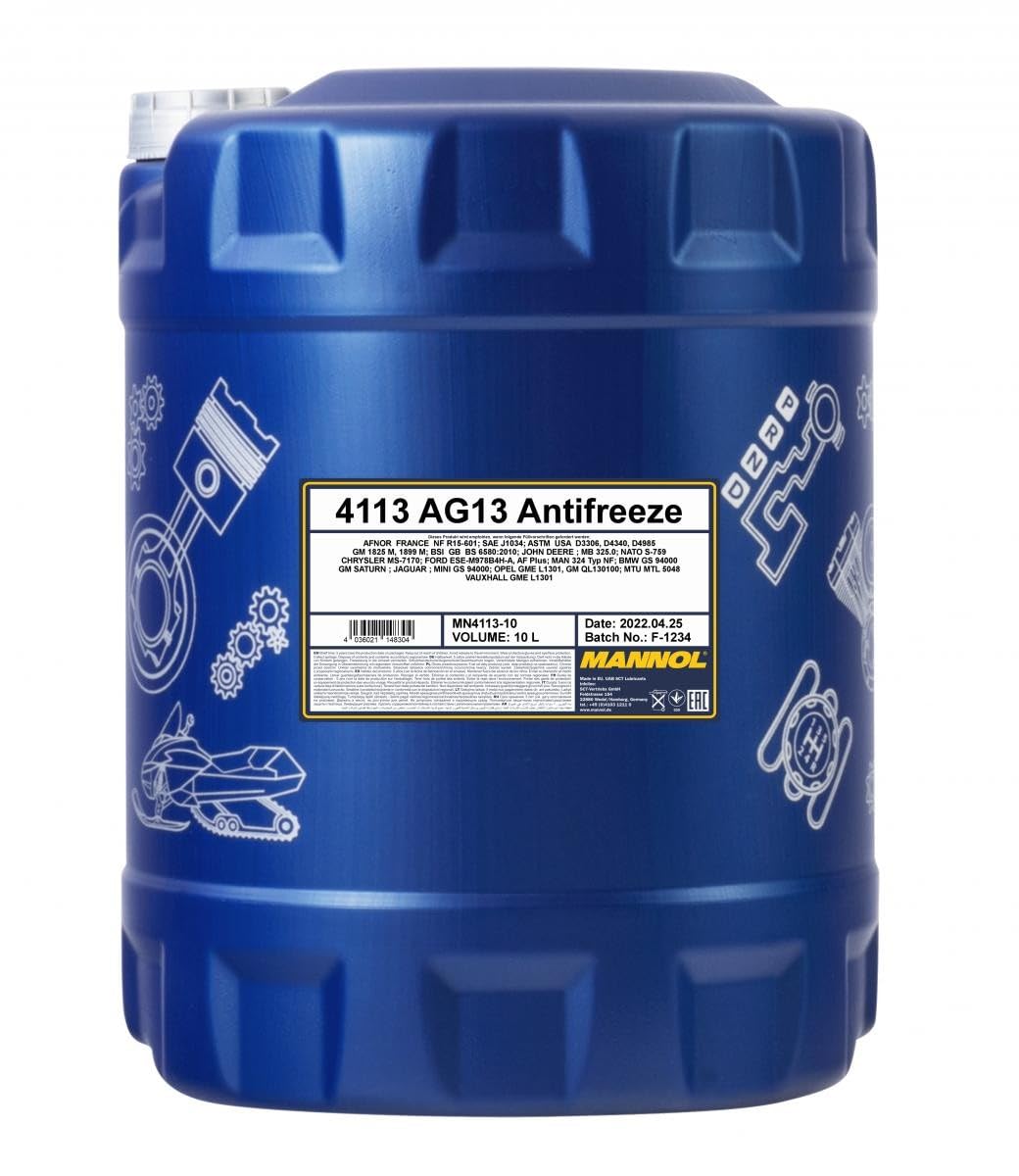 10L MANNOL Antifreeze AG13 Frostschutz Konzentrat Kühlerfrostschutz von MANNOL