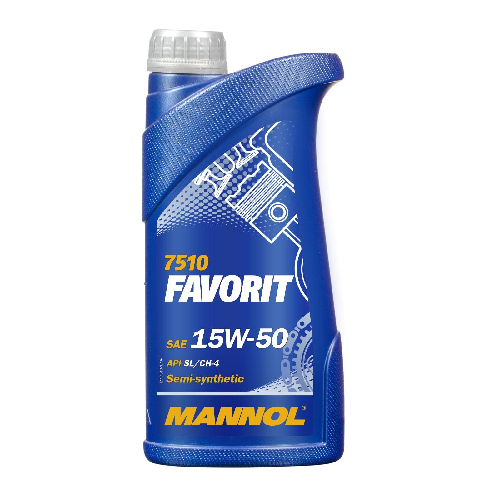 1L Mannol Favorit 15W-50 Motoröl von MANNOL