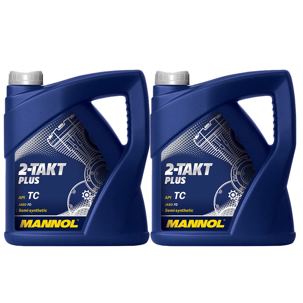 2 x 4L MANNOL 2-Takt Plus API TC/Motorradoel JASO FD von MANNOL