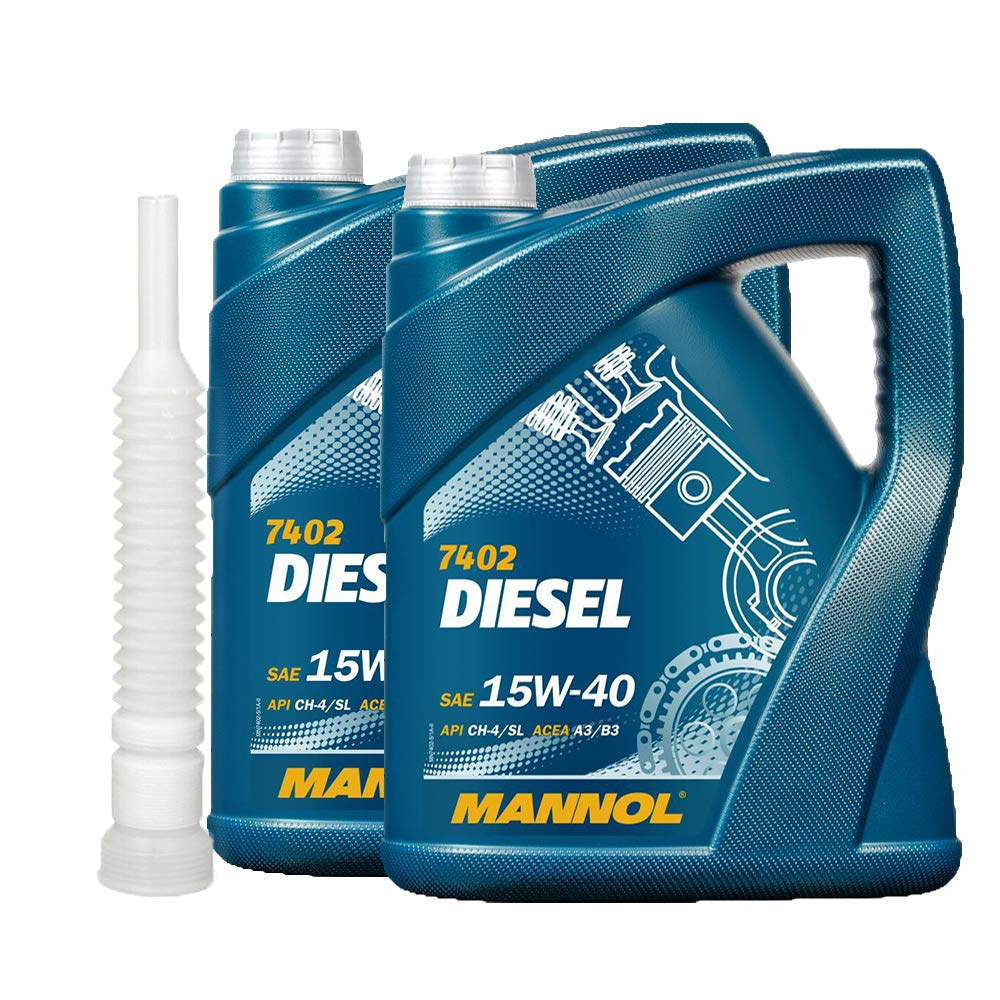 2 x5l, MANNOL 7402 Diesel 15W-40 Schlepper LKW Boot VDS Öl + Ausgießer von MANNOL