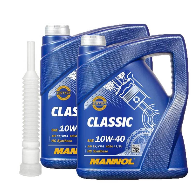 2 x5l, MANNOL CLASSIC 10W-40 MOTORÖL Ausgießer von MANNOL