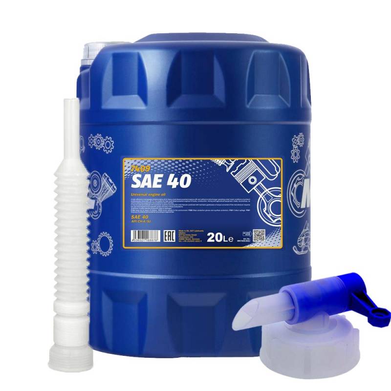 20 Liter, MANNOL 7409 SAE 40 Motoröl von MANNOL