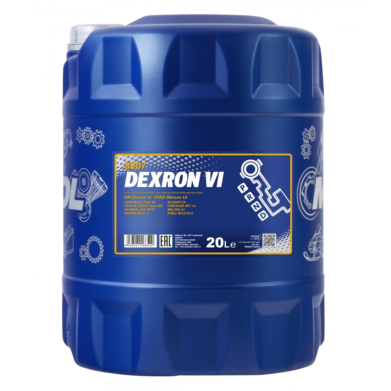 20L MANNOL Dexron VI Automatikgetriebeöl ATF von MANNOL