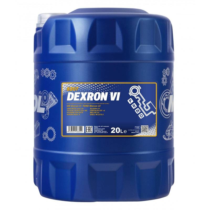 20L MANNOL Dexron VI Automatikgetriebeöl ATF von MANNOL