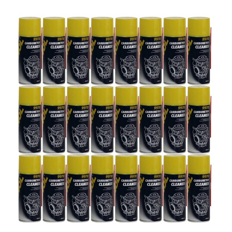 MANNOL 24 x 400ml 9970 Carburetor Cleaner/Vergaserreiniger Drosselklappenreiniger von MANNOL