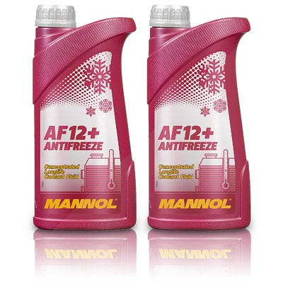 Mannol 2x 1 L Antifreeze AF12+ Longlife Kühlerfrostschutzmittel [Hersteller-Nr. MN4112-1] von MANNOL