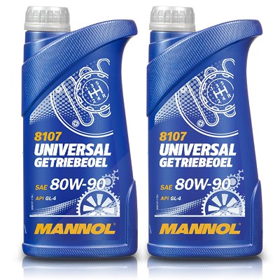 Mannol 2x 1 L Universal Getriebeöl 80W-90 API GL-4 von MANNOL