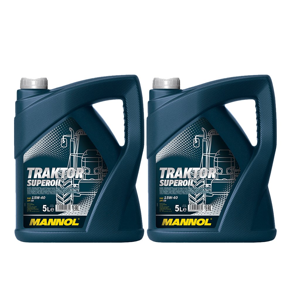 2x 5L MANNOL Traktor Superoil API CD/Universal-oel fuer aeltere Fahrzeuge von MANNOL