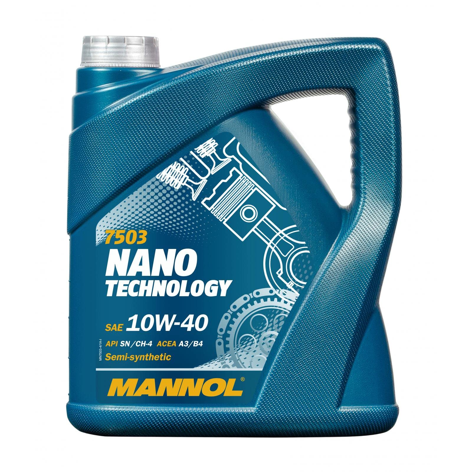 4 Liter Original MANNOL Motoröl Nano Technology 10W-40 API SM/CF Engine Oil Öl von MANNOL