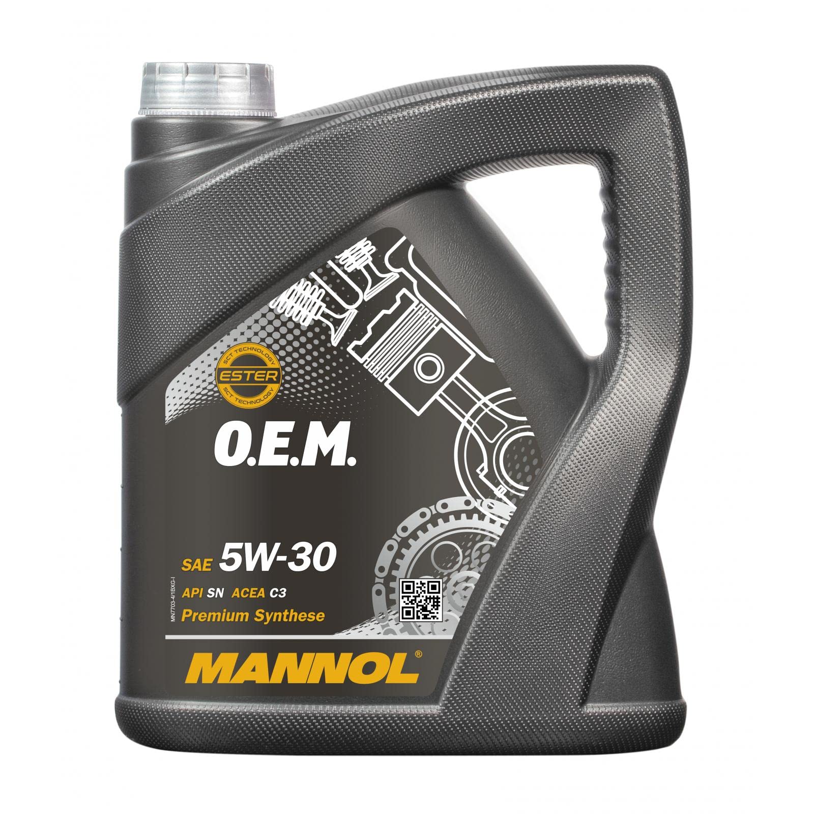 MANNOL 4 Liter Orignal Motoröl 7703 O.E.M. 5W-30 Engine Oil Öl Synthetisch von MANNOL