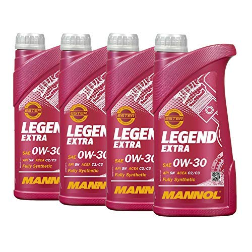 4 x 1 Liter (4 Liter), MANNOL LEGEND EXTRA 0W-30 229.51 Öl von MANNOL