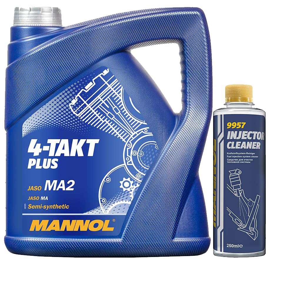 4l, MANNOL 7202 4-Takt Plus MA2 + Injector Cleaner - Benzinadditiv 250ml von MANNOL