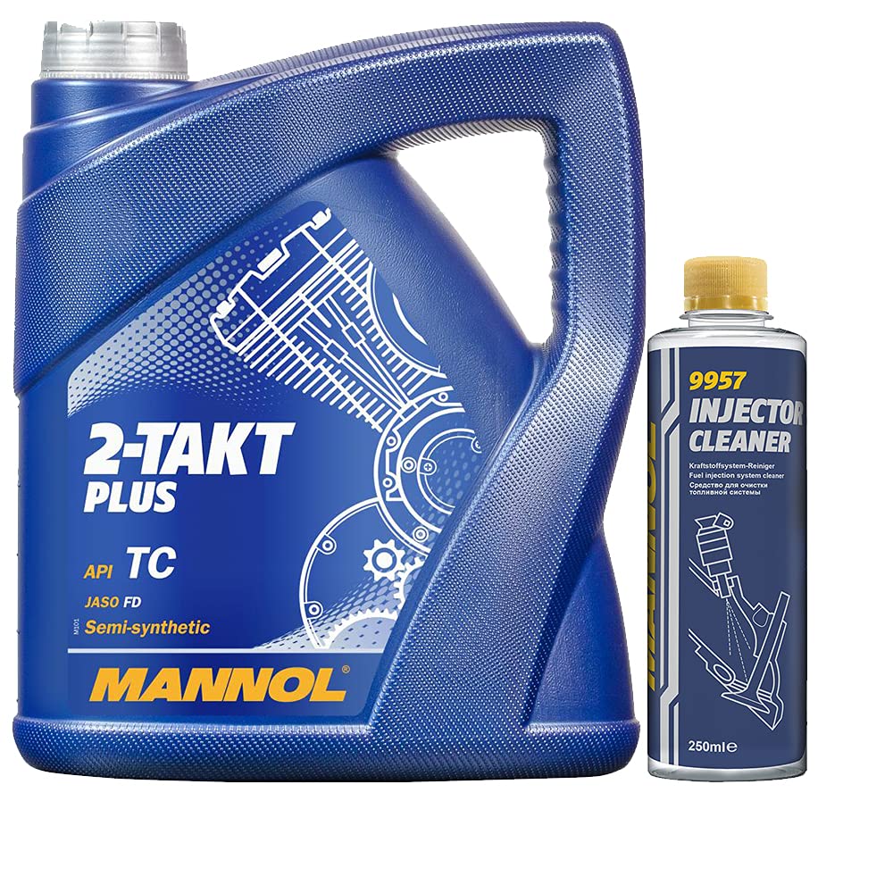 4l, MANNOL 7204 2-Takt Plus API TC + Injector Cleaner - Benzinadditiv 250ml von MANNOL