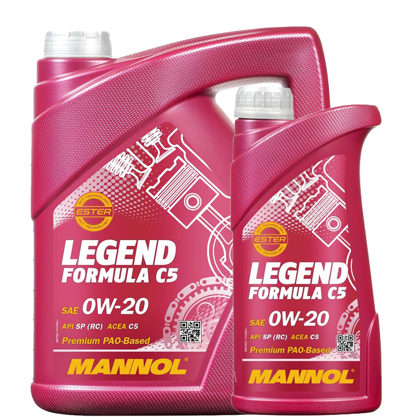 5+1 (6 Liter) MANNOL 7921 Legend Formula C5 0W-20 Motoröl 229.71 von MANNOL