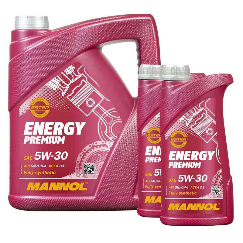 5+2 (7 Liter) MANNOL 7908 Energy Premium 5W-30 Motoröl 229.51 229.52 229.31 505.01 von MANNOL