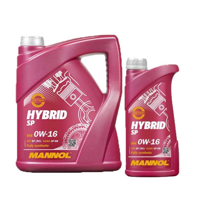 5 + 1 (6 LITER), MANNOL HYBRID SP 0W-16 BISYNTHETISCHES MOTORÖL von MANNOL