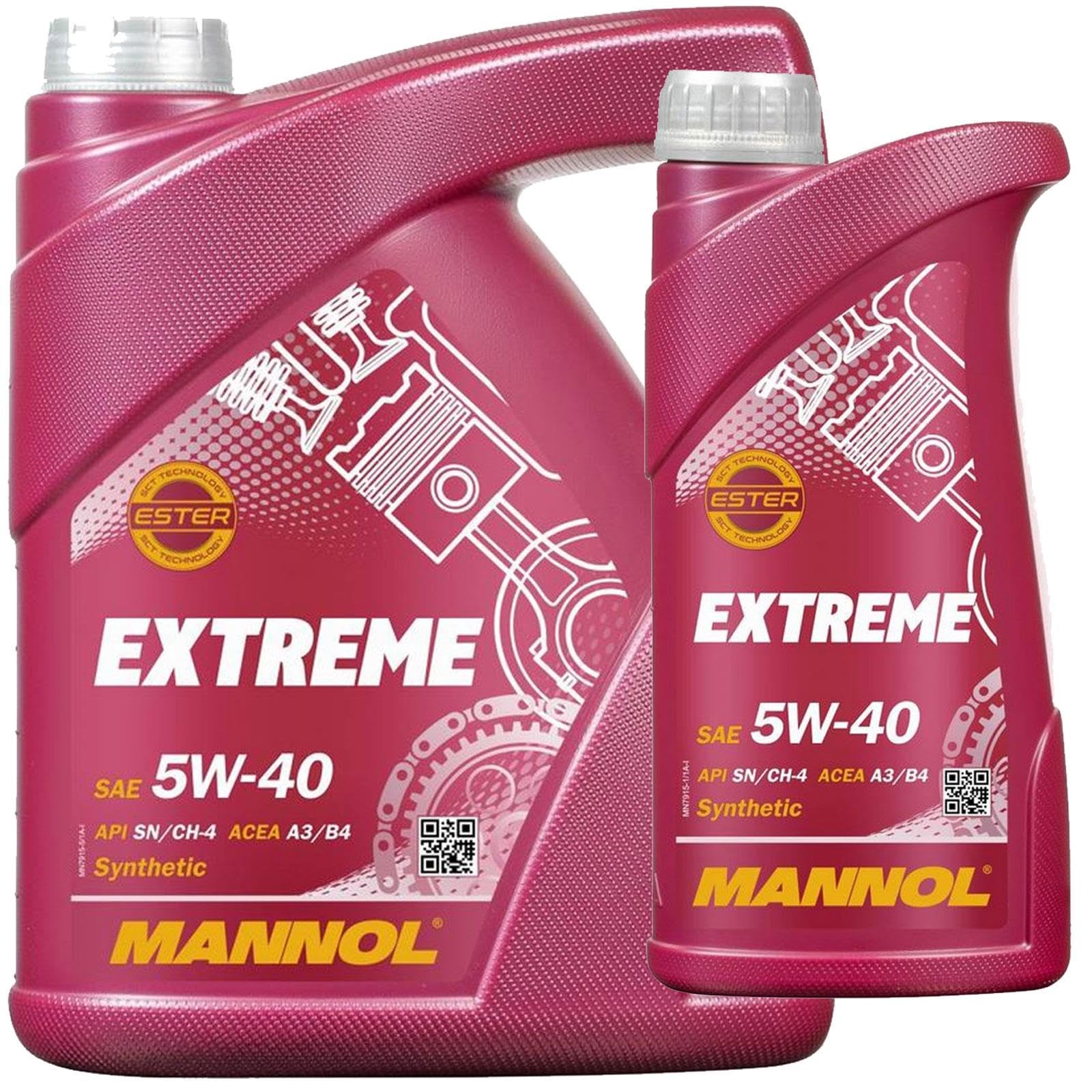 5 +1 (6l), MANNOL EXTREME 5W-40 MOTORÖL 229.5 + Ausgießer von MANNOL