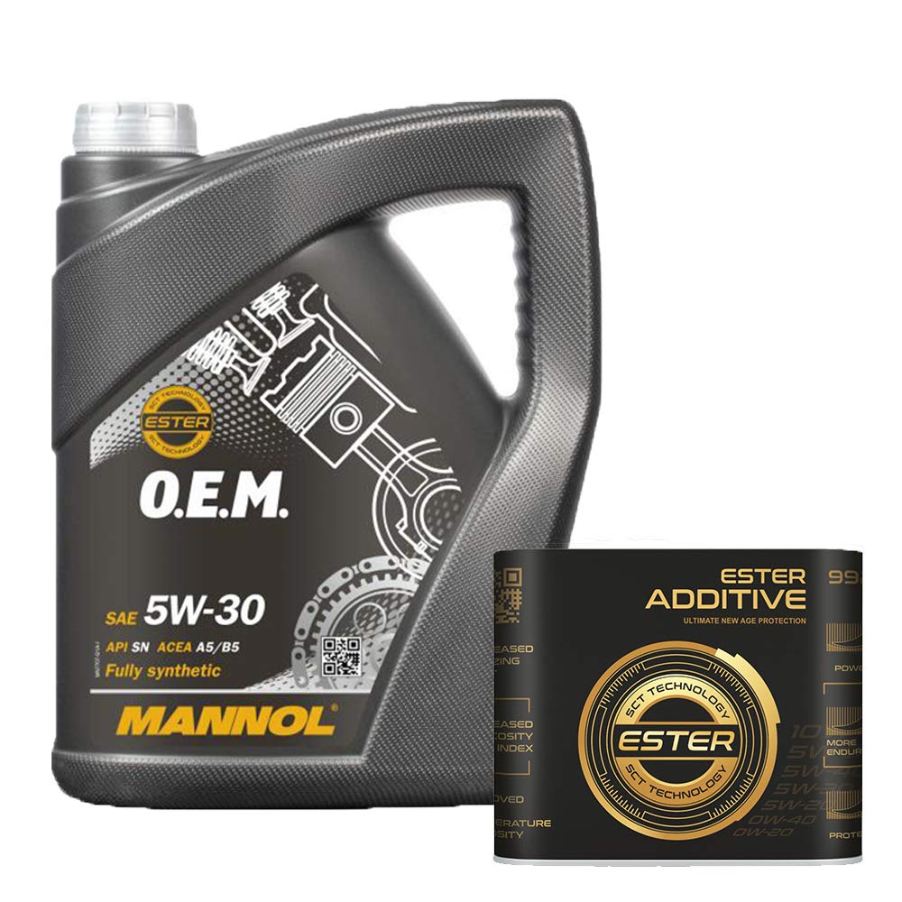 5 Liter, MANNOL 5W-30 O.E.M. 7707 A5 B5 WSS-M2C913-B/C/D inkl 9929 Motoröladditiv von MANNOL