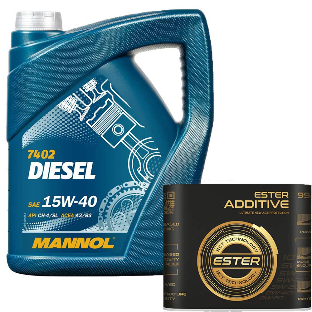 5 Liter, MANNOL 7402 Diesel 15W-40 inkl. Motoröladditiv 9929 von MANNOL