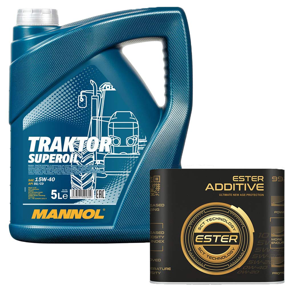 5 Liter, MANNOL 7406 Traktor Superoil 15W-40 inkl. Motoröladditiv 9929 von MANNOL