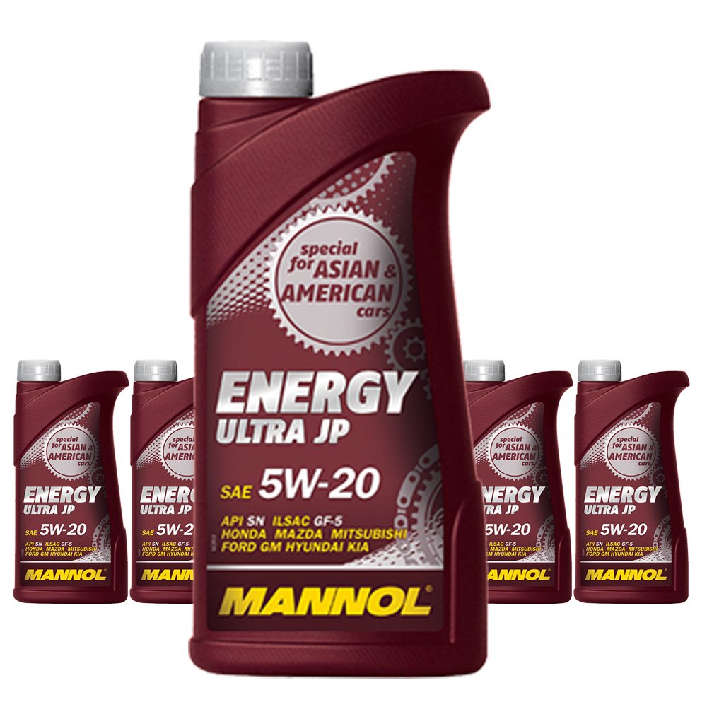 5 x 1L MANNOL Energy Ultra JP 5W-20 ILSAC GF-5 / Motoröl Dexos 1 von MANNOL