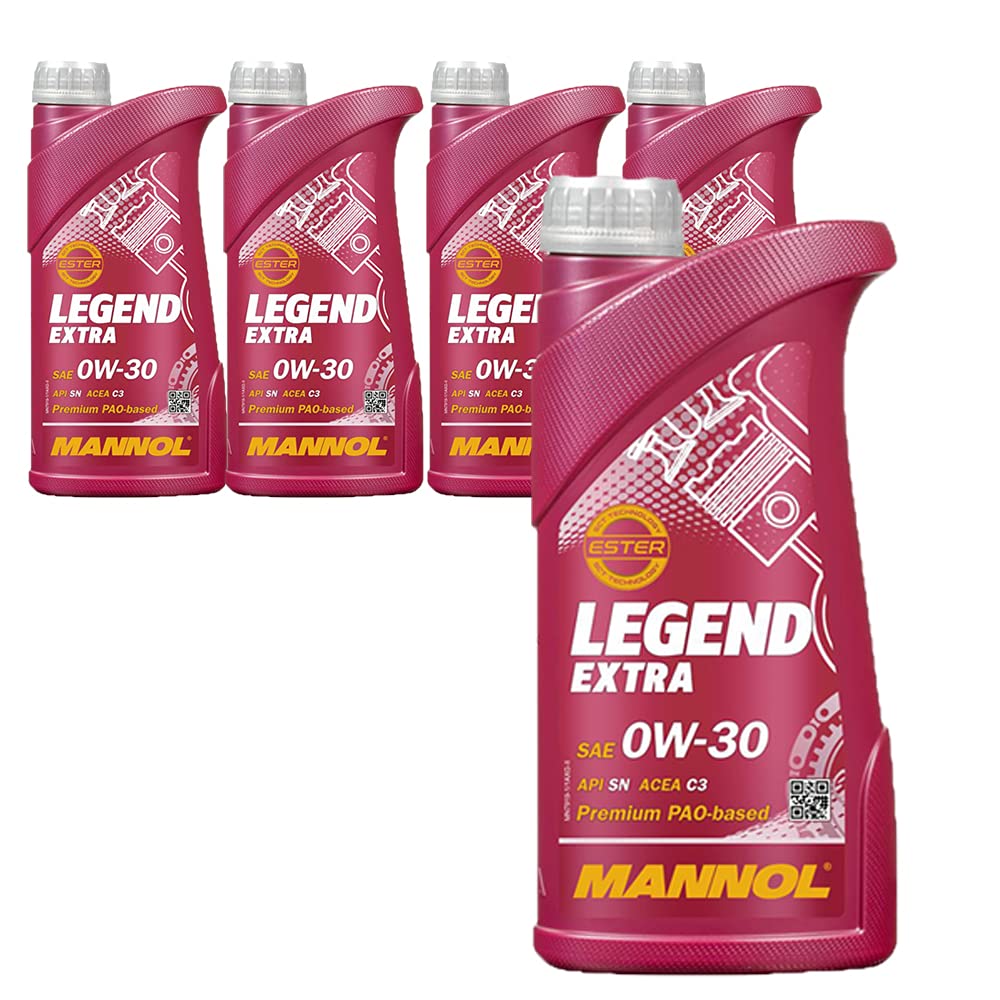 5 x1 Liter MANNOL 7919 Legend Extra 0W-30 MB 229.51 WSS-M2C950-A Motoröl von MANNOL