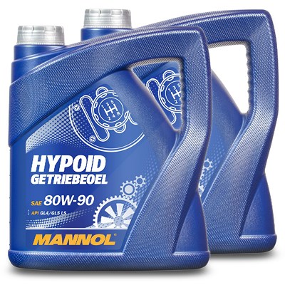 Mannol 8 L Hypoid Getriebeöl 80W-90 API GL-4/GL-5 LS (Limited Slip) [Hersteller-Nr. MN8106-4] von MANNOL