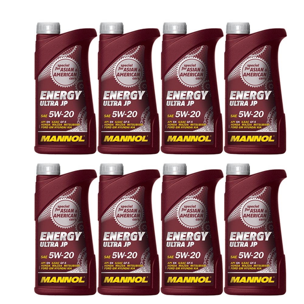 8 x 1L MANNOL Energy Ultra JP 5W-20 ILSAC GF-5 / Motoröl Dexos 1 von MANNOL