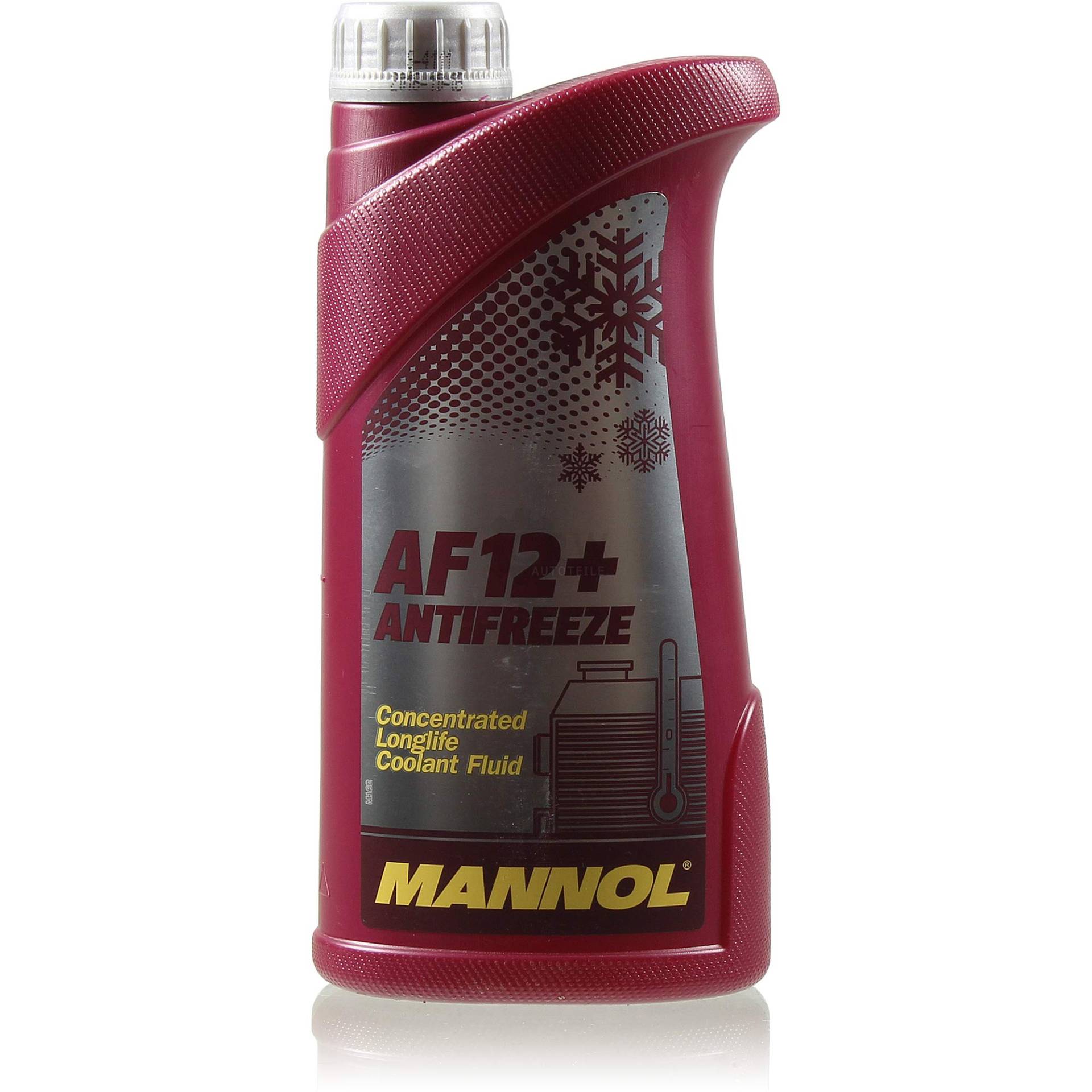 Kühlflussigkeit MANNOL Antifreeze AF12+ 1 L Special Frostschutz rot / violet von MANNOL