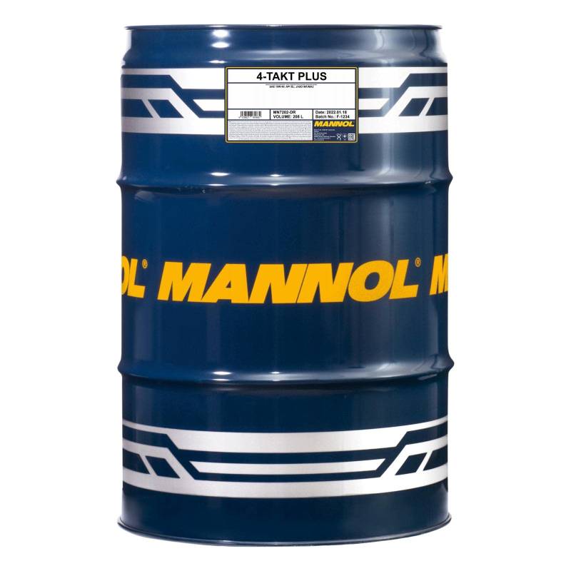 MANNOL 1 x 208 Liter Fass, 4-Takt Plus 10W-40 MA2 von MANNOL