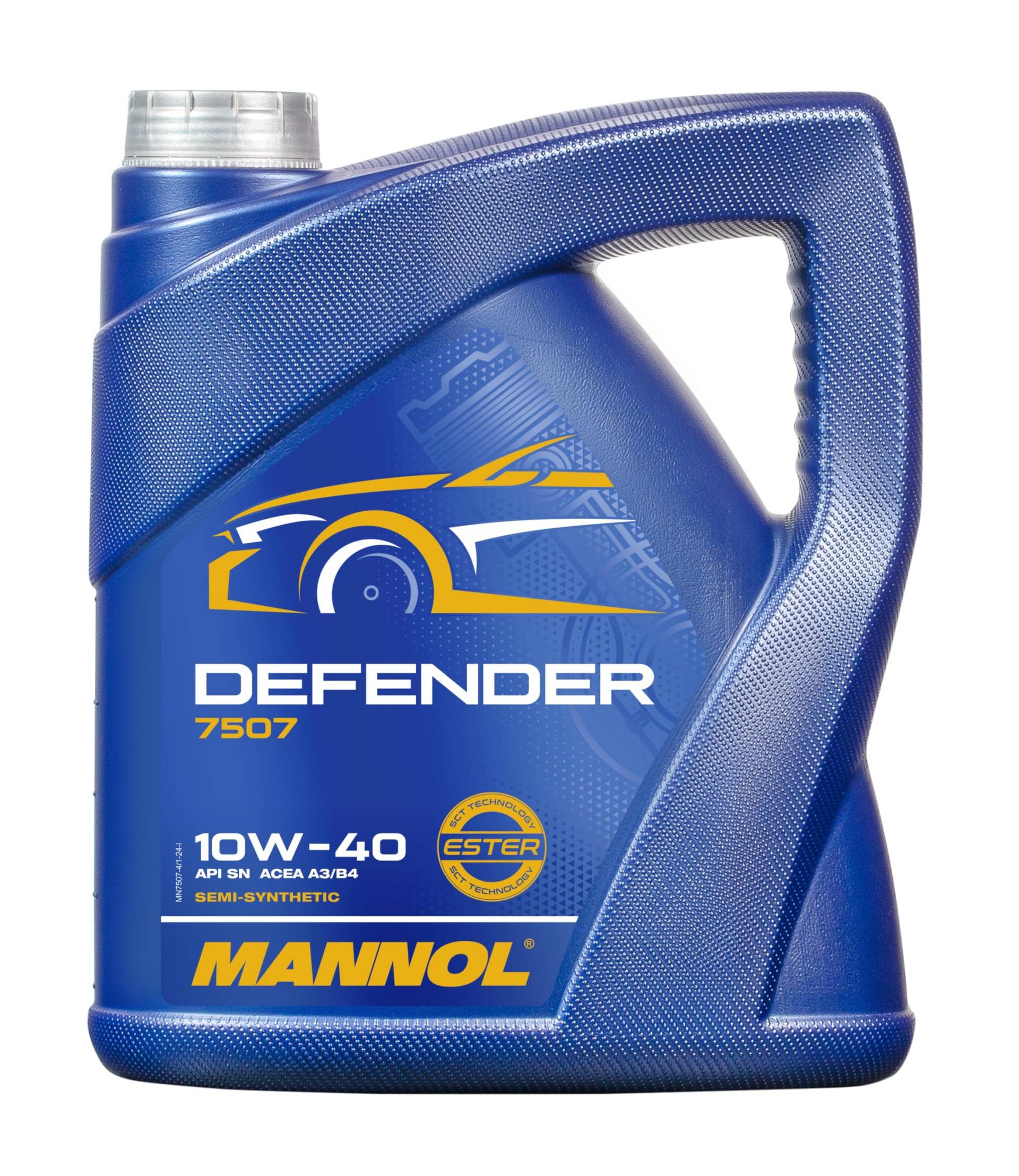 MANNOL Defender 10W-40 API SL/CF Motorenöl, 4 Liter von MANNOL