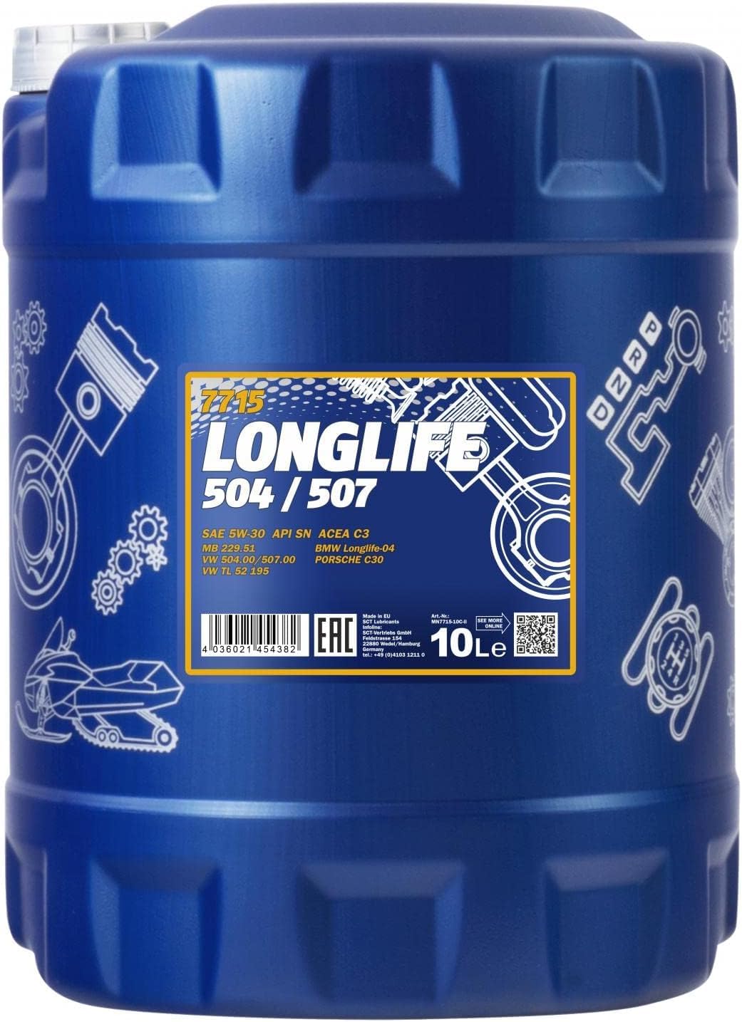 MANNOL 10L O.E.M. 5W-30 Longlife Motoröl von MANNOL