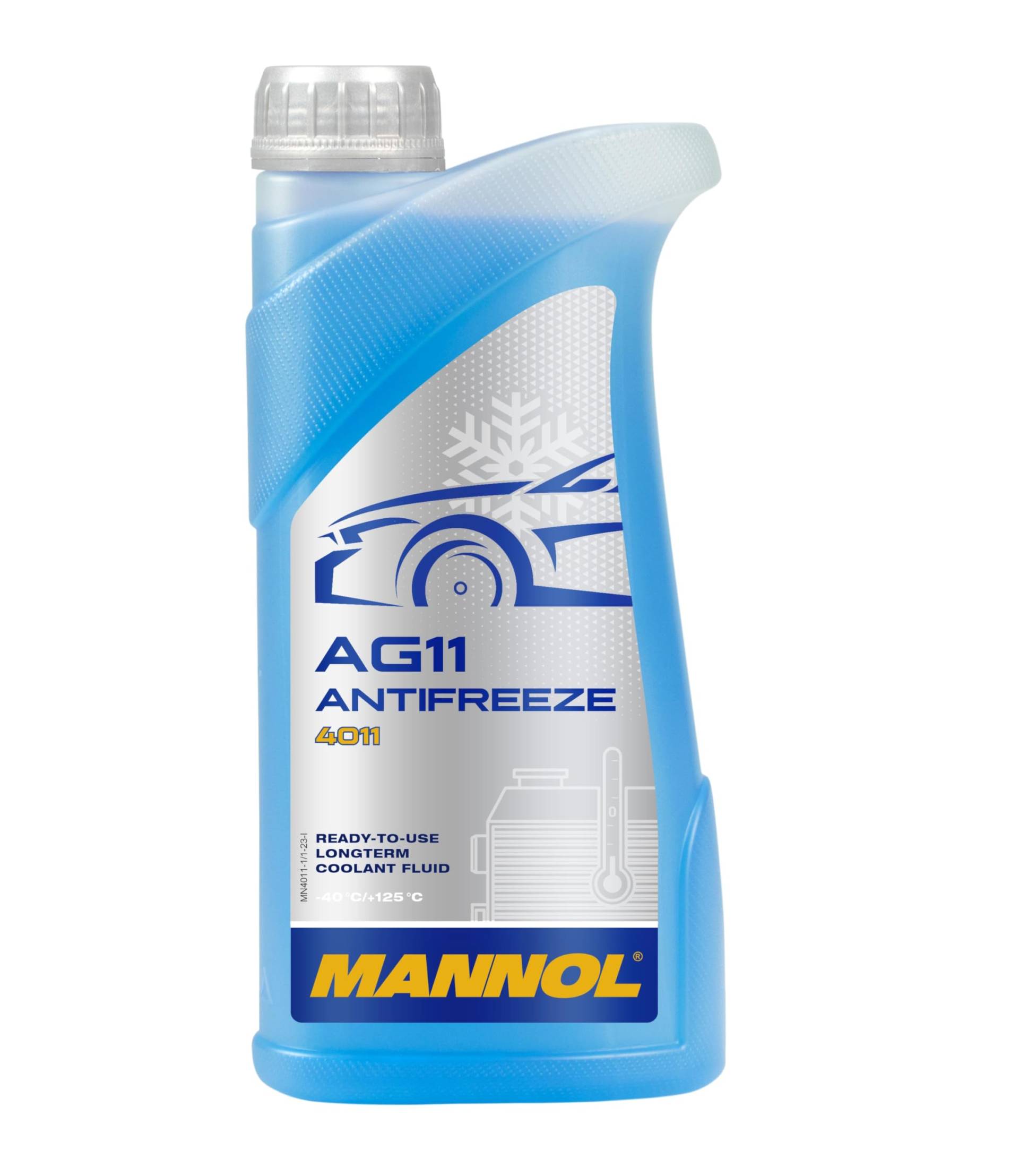 MANNOL 15718300500MN Antifreeze AG11-40 Kühlerfrostschutz Kühlmittel 1L MN4011-1 von MANNOL