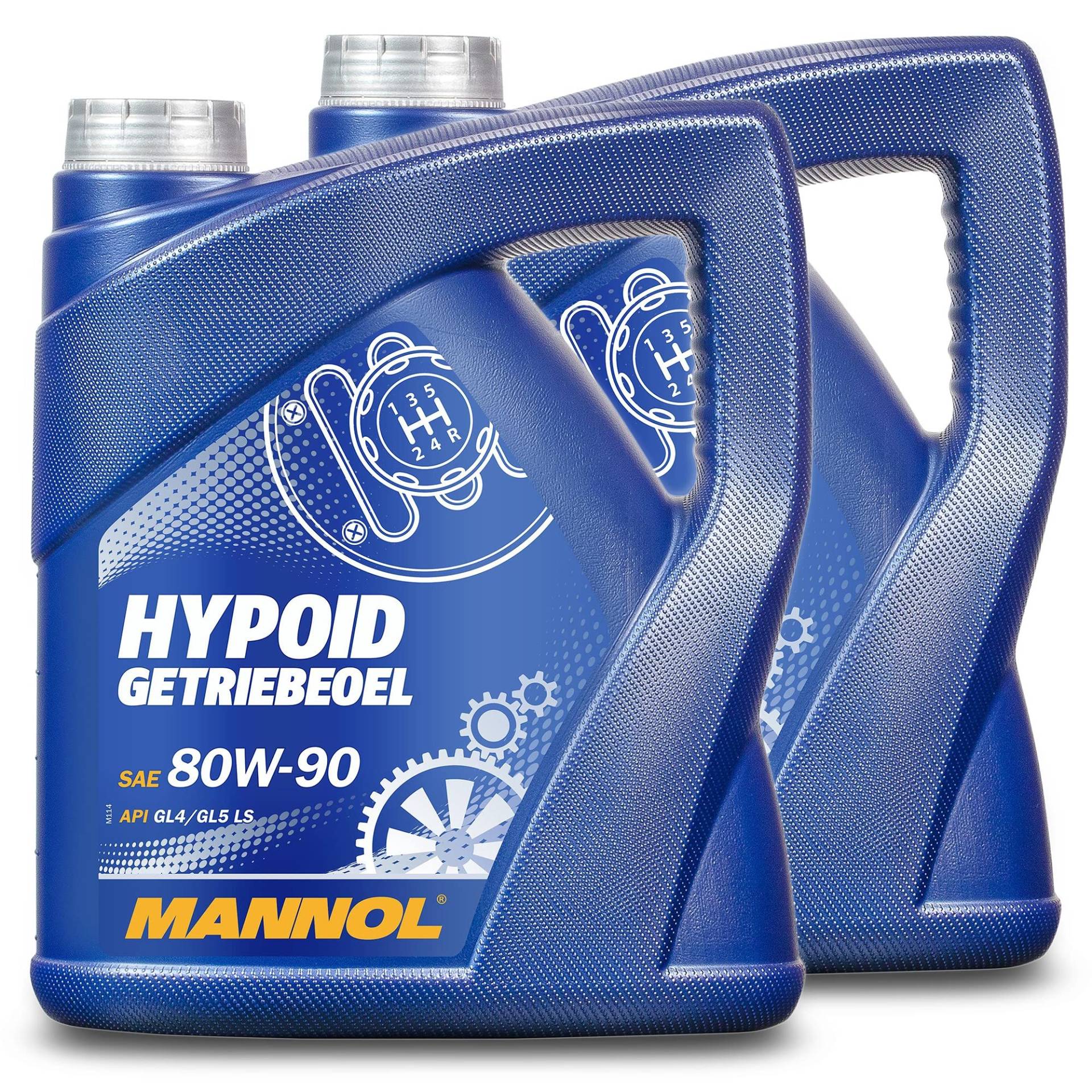 MANNOL 2 x 4 Liter, Hypoid Getriebeoel 80W-90 API GL 4/GL 5 LS von MANNOL