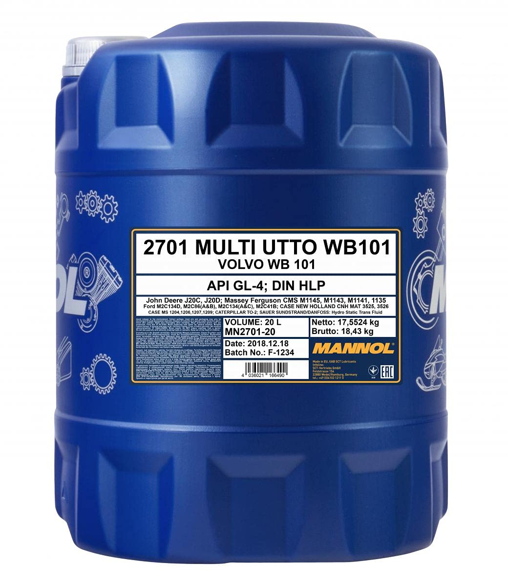 MANNOL 20 Liter, Multi UTTO WB 101 Traktoröl von MANNOL