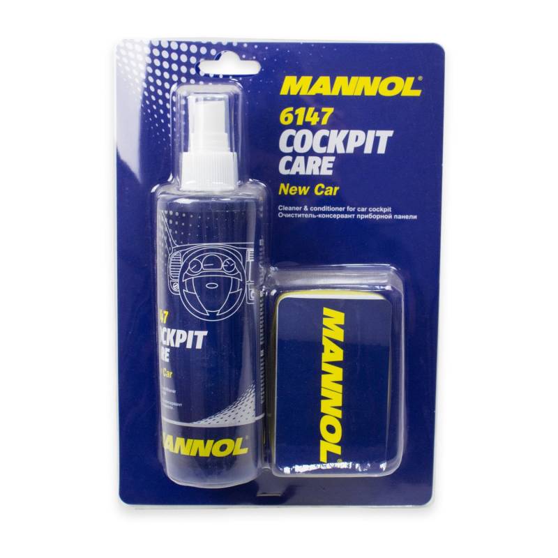 MANNOL Cockpit Care 6147 - Hochleistungs-Reiniger und -Konservierungsmittel für Kunststoff, verleiht Glanz und antistatische Wirkung, 600ml (MN6147-600) von MANNOL